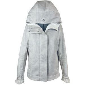 Rare LULULEMON Studio Softshell Angel Wing Jacket Coat Hoodie 8 10 M Medium EUC